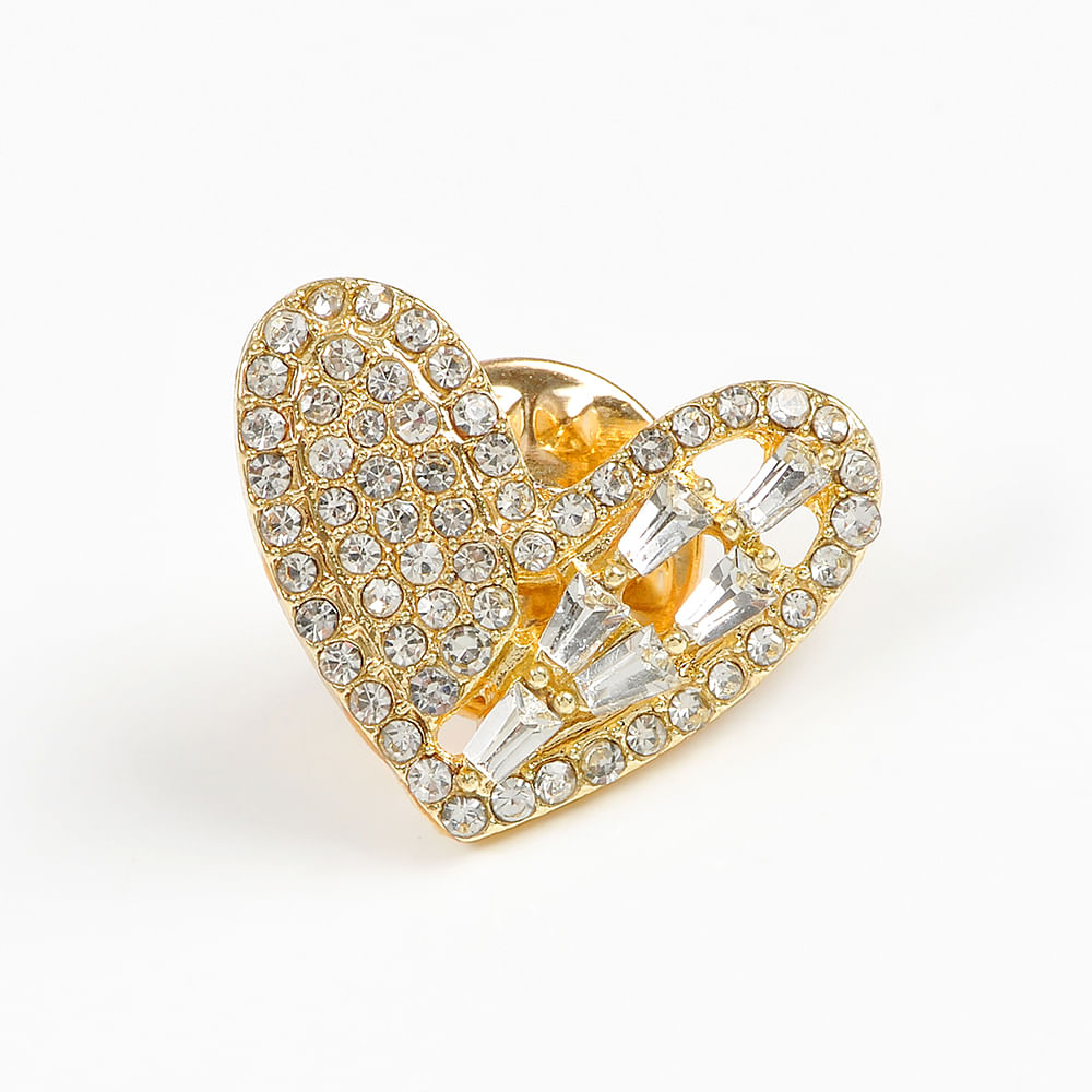 Brosa martisor inima aurie