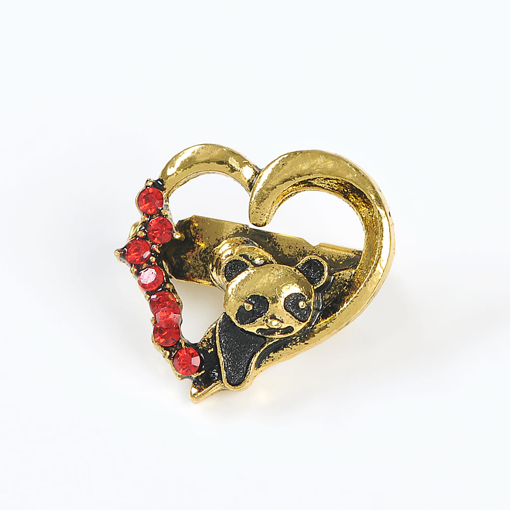 Brosa martisor inima cu ursulet