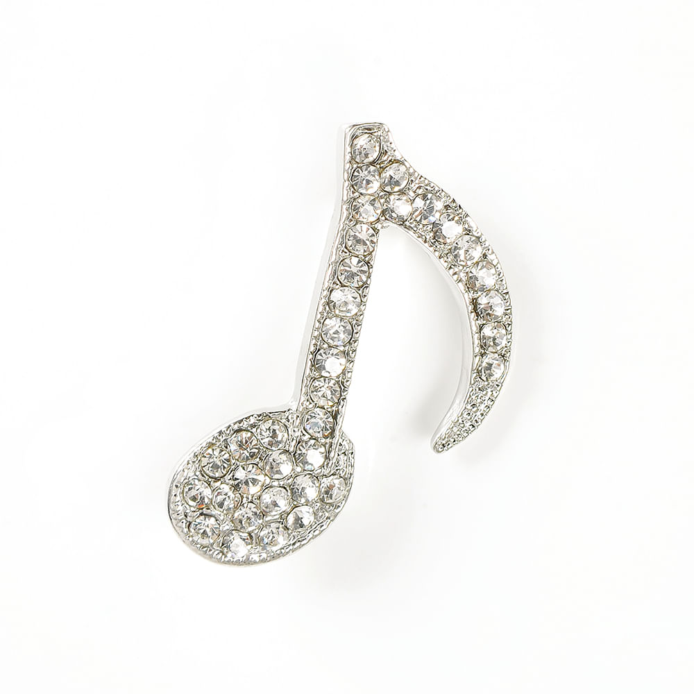 Brosa martisor nota muzicala argintie