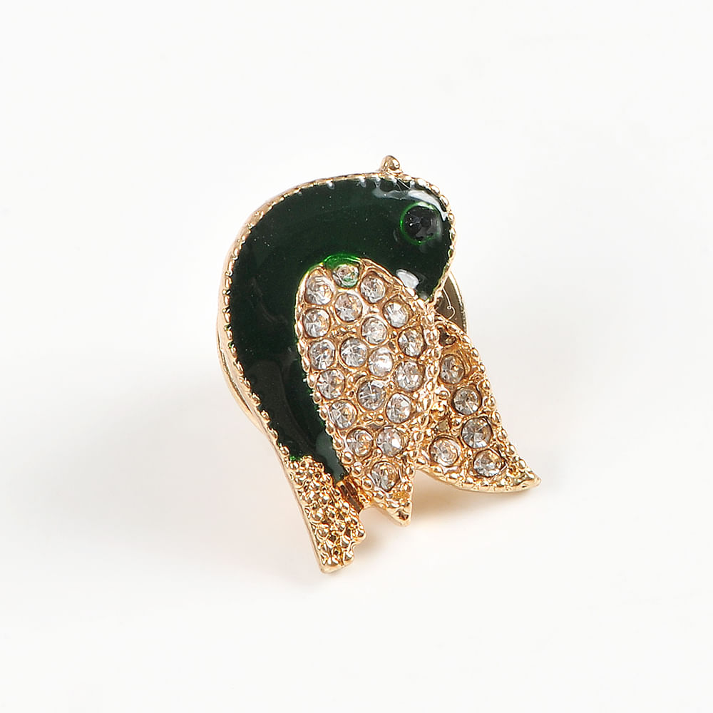 Brosa martisor pasare neagra