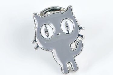 Brosa martisor pisica gri