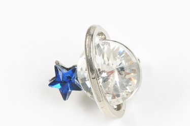 Brosa martisor planeta cu stea albastra