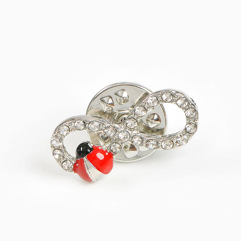 Brosa martisor  semnul infinit cu buburuza