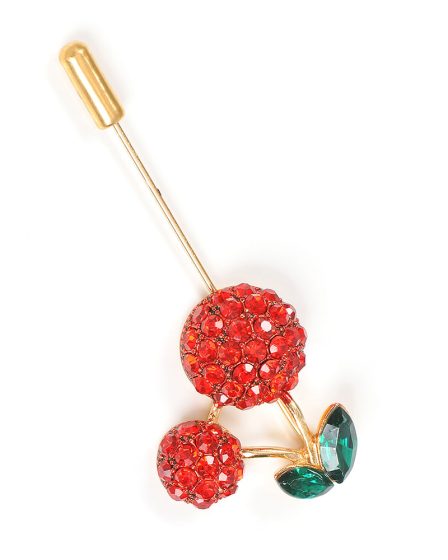 Brosa martisor tip ac de rever cu cirese