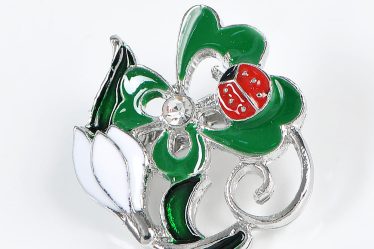 Brosa martisor trifoi cu ghiocel