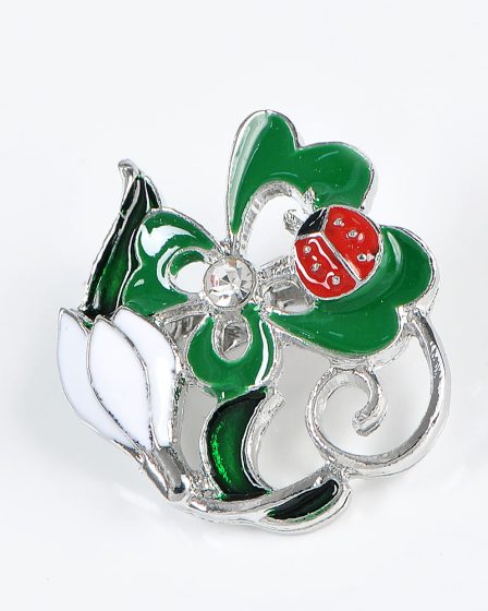 Brosa martisor trifoi cu ghiocel