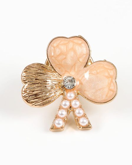 Brosa martisor trifoi roz