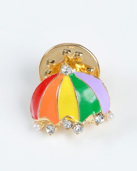 Brosa martisor umbrela multicolora