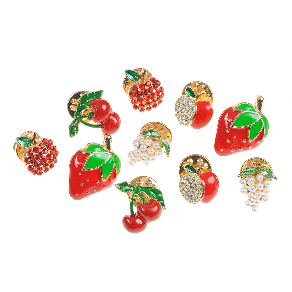 Set 10 brose martisor fructe