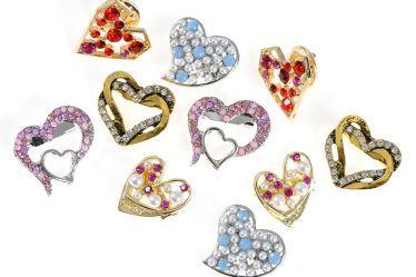 Set 10 brose martisor inimioare