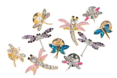 Set 10 brose martisor libelule