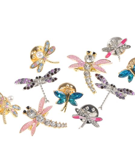 Set 10 brose martisor libelule