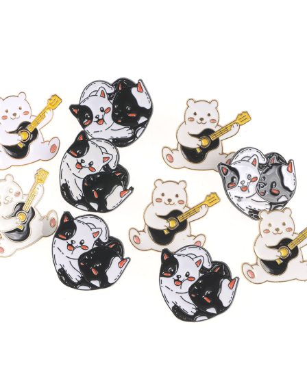 Set 10 brose martisor pisici si ursulet