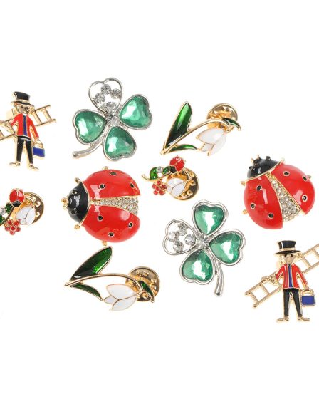 Set 10 brose martisor simboluri ale primaverii