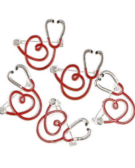 Set 5 brose martisor stetoscop