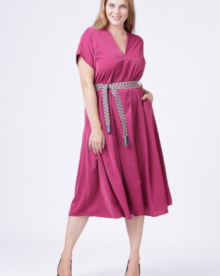 Rochie A-line bordo