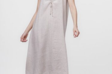 Rochie A-line din in