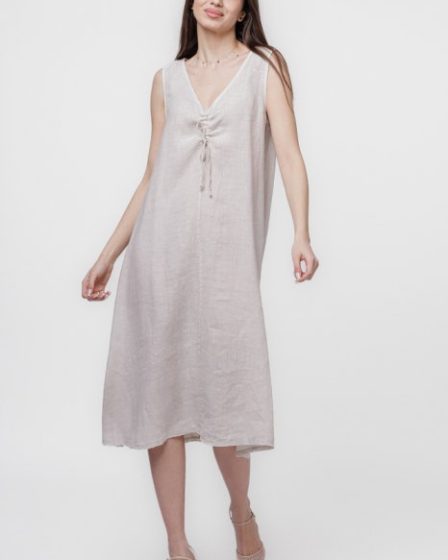 Rochie A-line din in