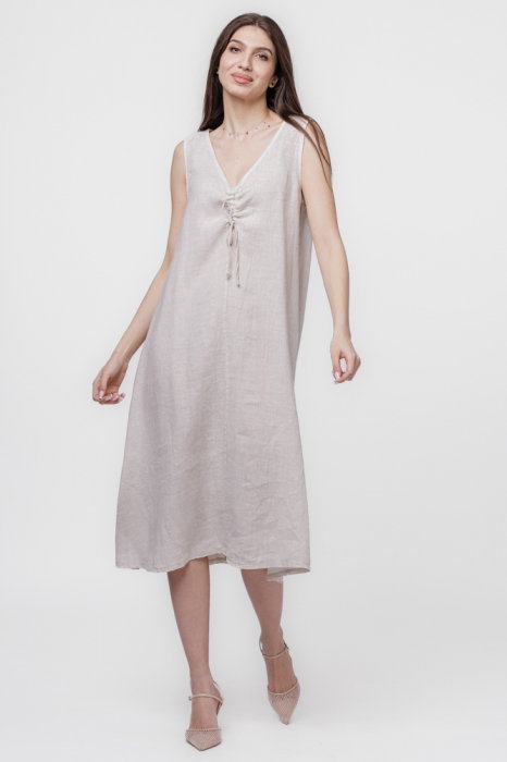 Rochie A-line din in
