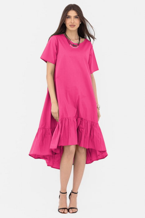 Rochie A-line din poplin