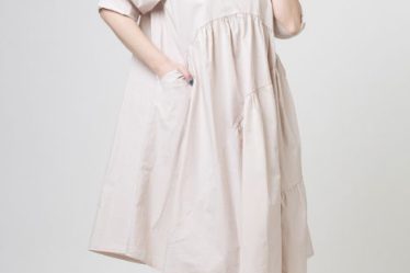 Rochie bej oversize