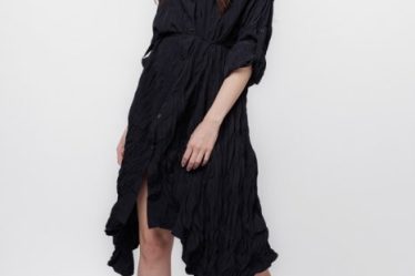 Rochie camasa creponata