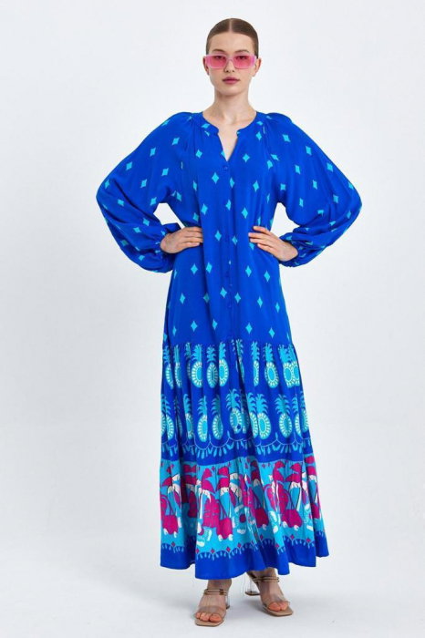 Rochie camasa cu imprimeu