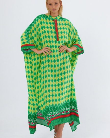 Rochie camasa oversize cu imprimeu geometric
