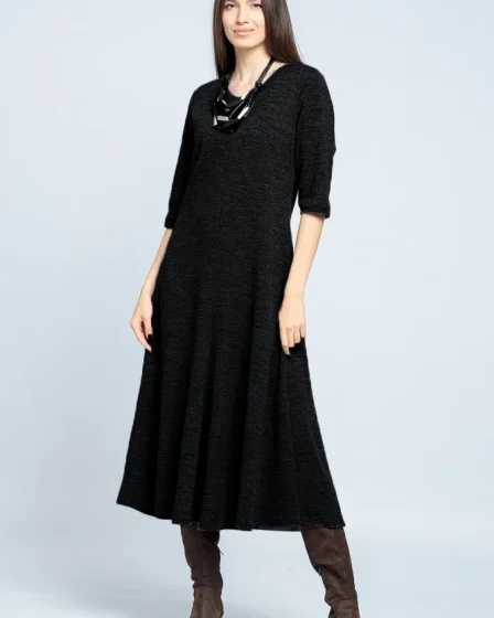 Rochie cambrata din tricot de vascoza