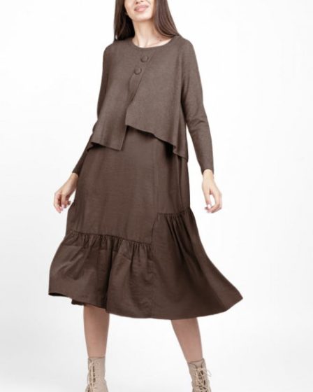 Rochie catifelata suprapusa