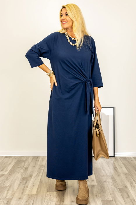 Rochie cu nod intr-o parte