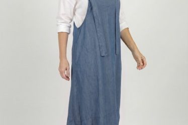 Rochie de vara tip sarafan lung cu bretele si snur reglabil