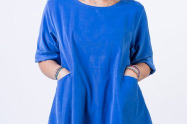 Rochie din catifea reiata