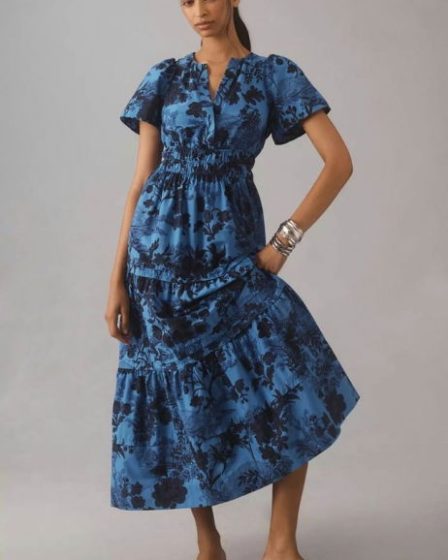 Rochie din poplin de bumbac