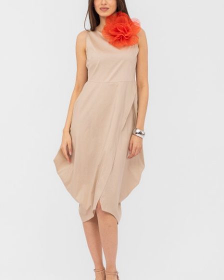 Rochie din poplin de bumbac petrecuta