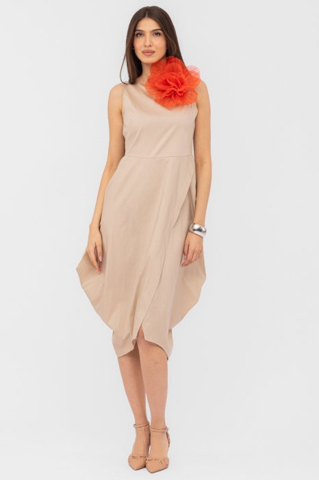 Rochie din poplin de bumbac petrecuta