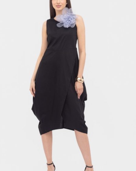 Rochie din poplin de bumbac petrecuta