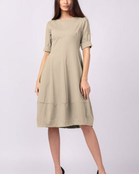 Rochie lalea cambrata din vascoza elastica