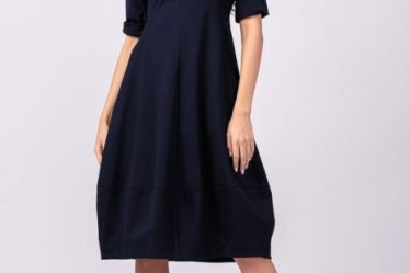 Rochie lalea cambrata din vascoza elastica