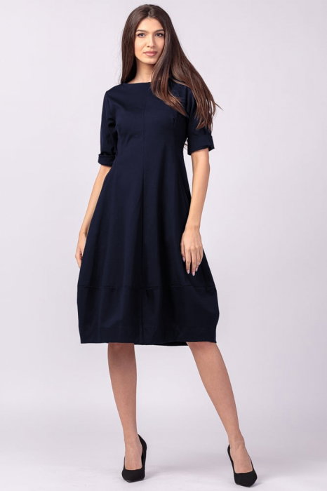 Rochie lalea cambrata din vascoza elastica