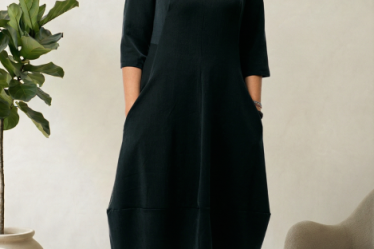 Rochie lalea cambrata neagra