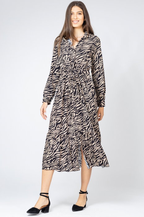Rochie lunga animal print