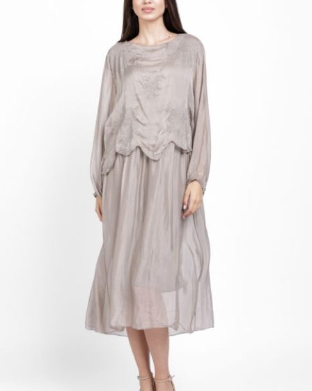 Rochie lunga bej