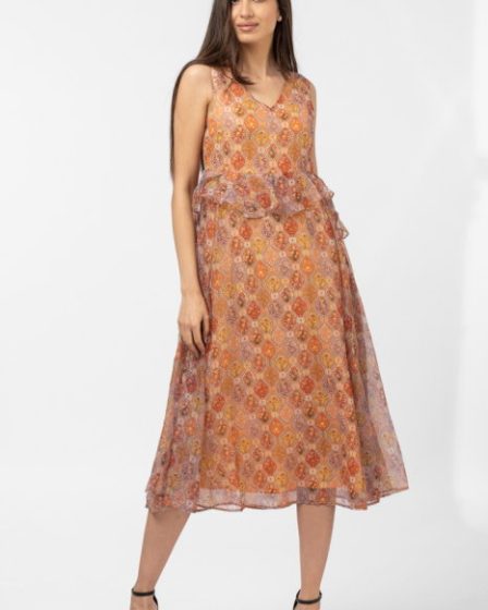 Rochie lunga diafana