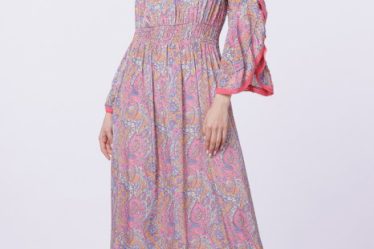 Rochie lunga din matase indiana