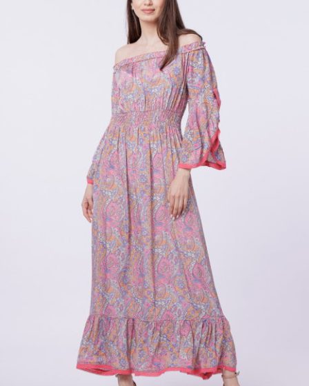 Rochie lunga din matase indiana