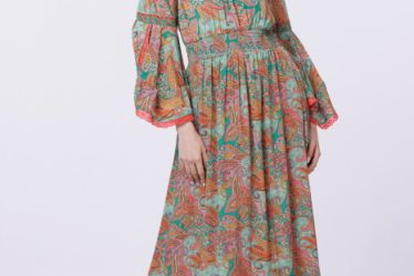 Rochie lunga din matase indiana