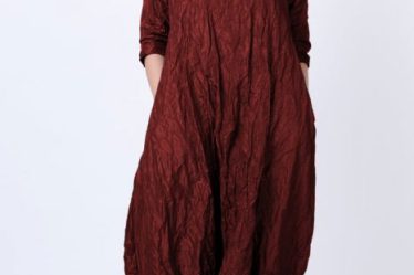 Rochie lunga gogosar din tafta cu memorie