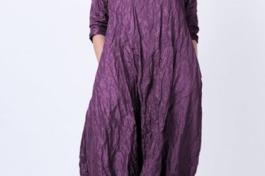 Rochie lunga gogosar din tafta cu memorie