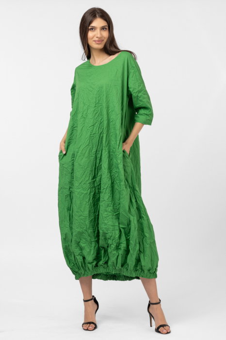 Rochie lunga gogosar din vascoza sifonata